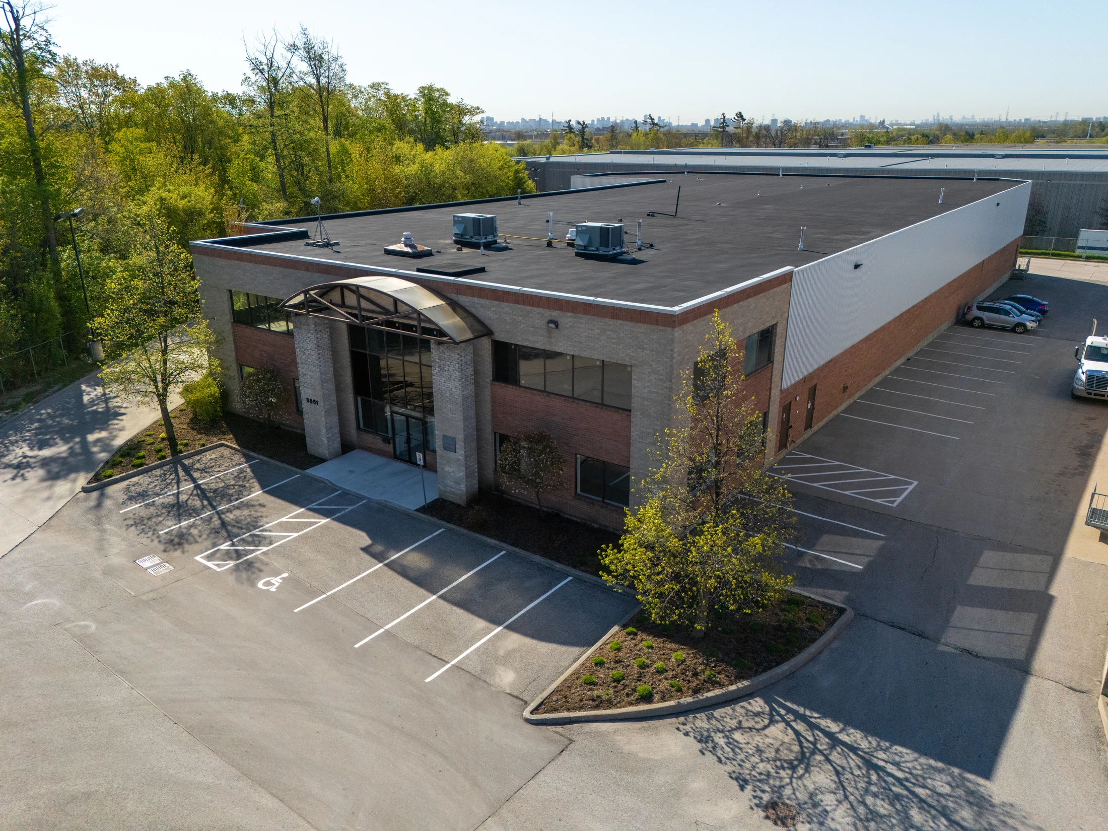 Industrial building exterior