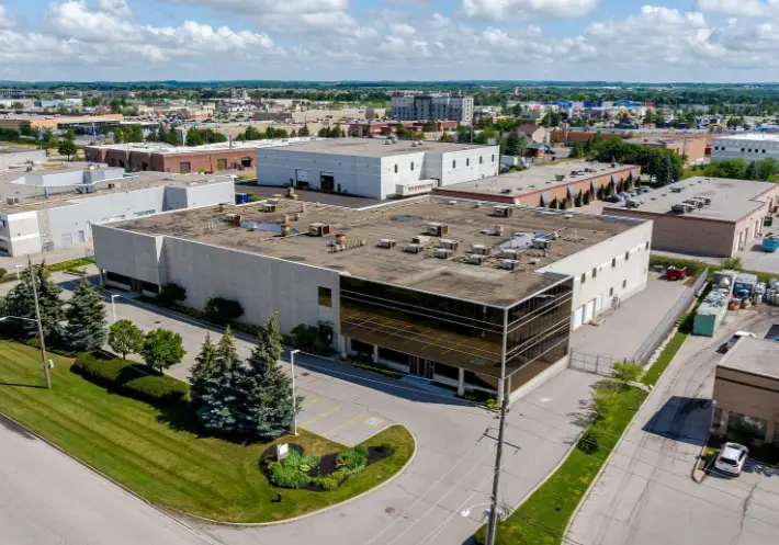 Aerial view of 37 Nixon Rd and the surrounding Bolton industrial area